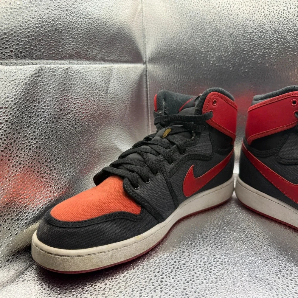Size‎ 9.5 Nike Air Jordan 1 AJKO Retro Bred Black Red Mens Sneakers 638471-001